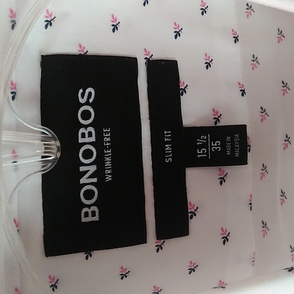 Bonobos button down shirt, white, slim fit - Picture 2 of 4